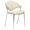 Zone Stol Simply Beige Bouclé, Chrome