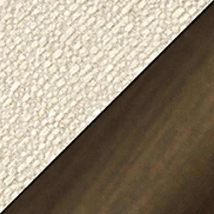 Zone Stol Simply Beige Bouclé, Antique Brass